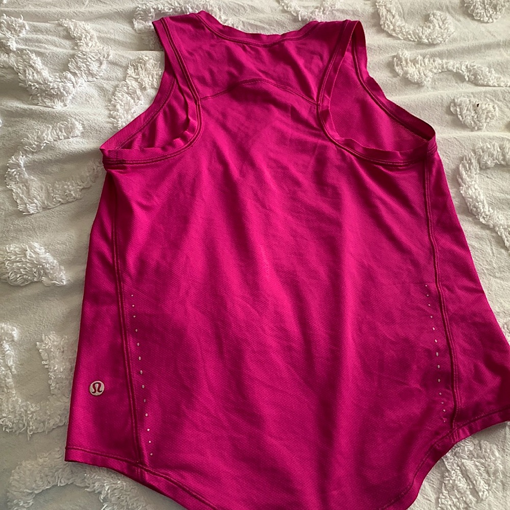 LULULEMON ATHLETIC TANK….size 2, color ripened raspberry, worn a few times